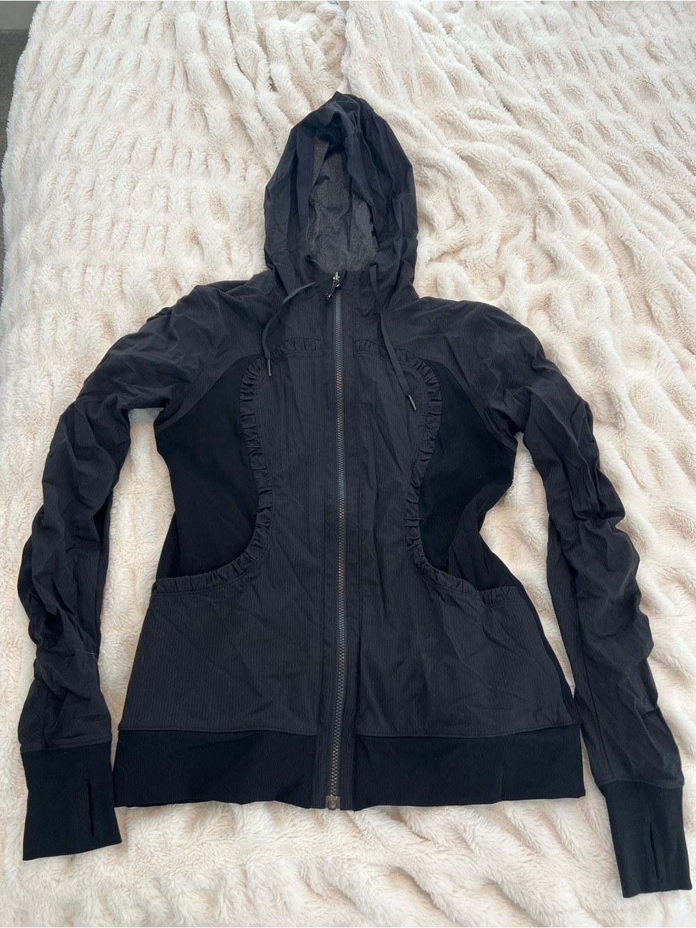 lululemon athletica Black Hooded Utility Jacket